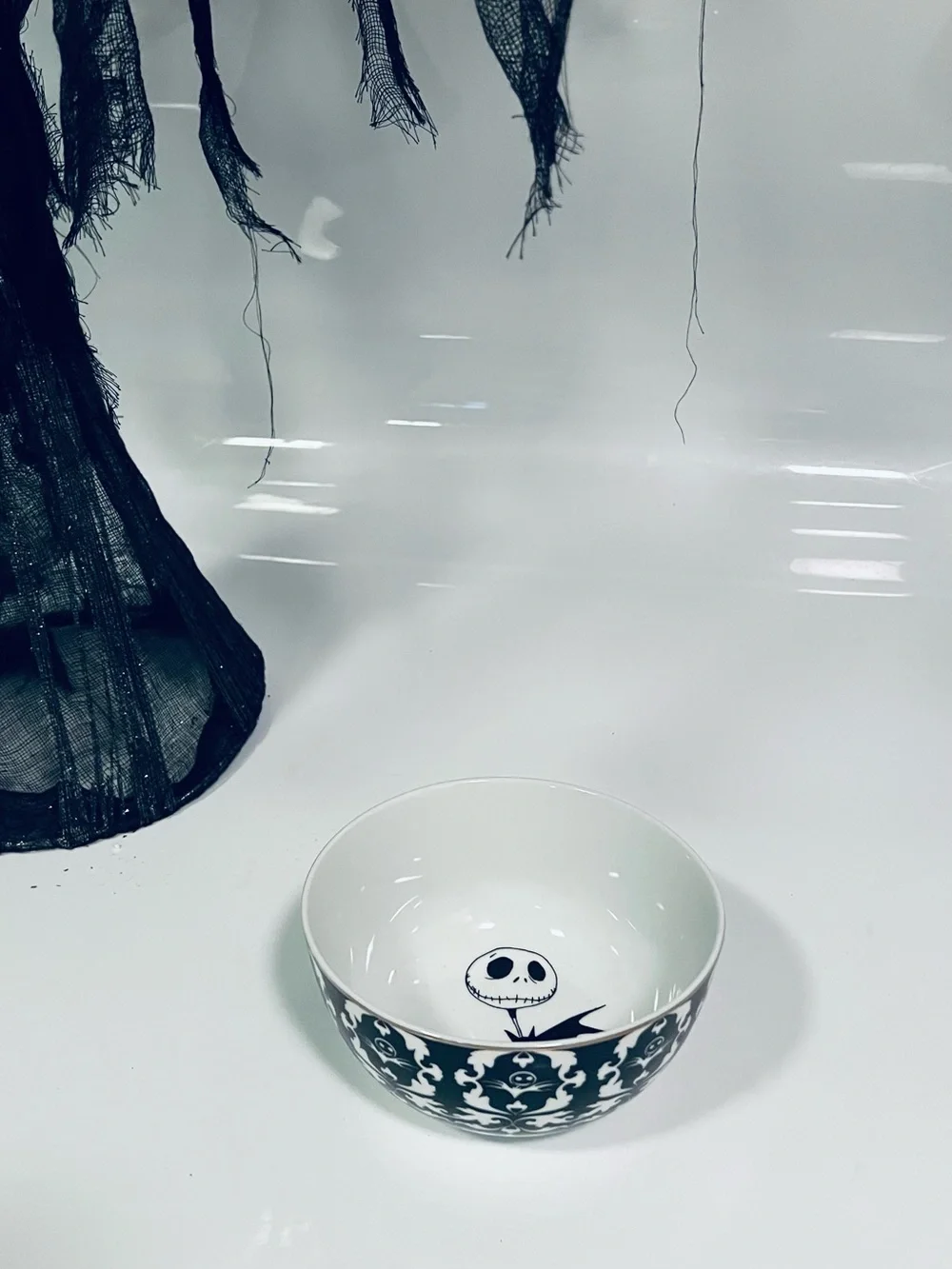 Disney's The Nightmare Before Christmas ceramic bowl with Jack Skellington